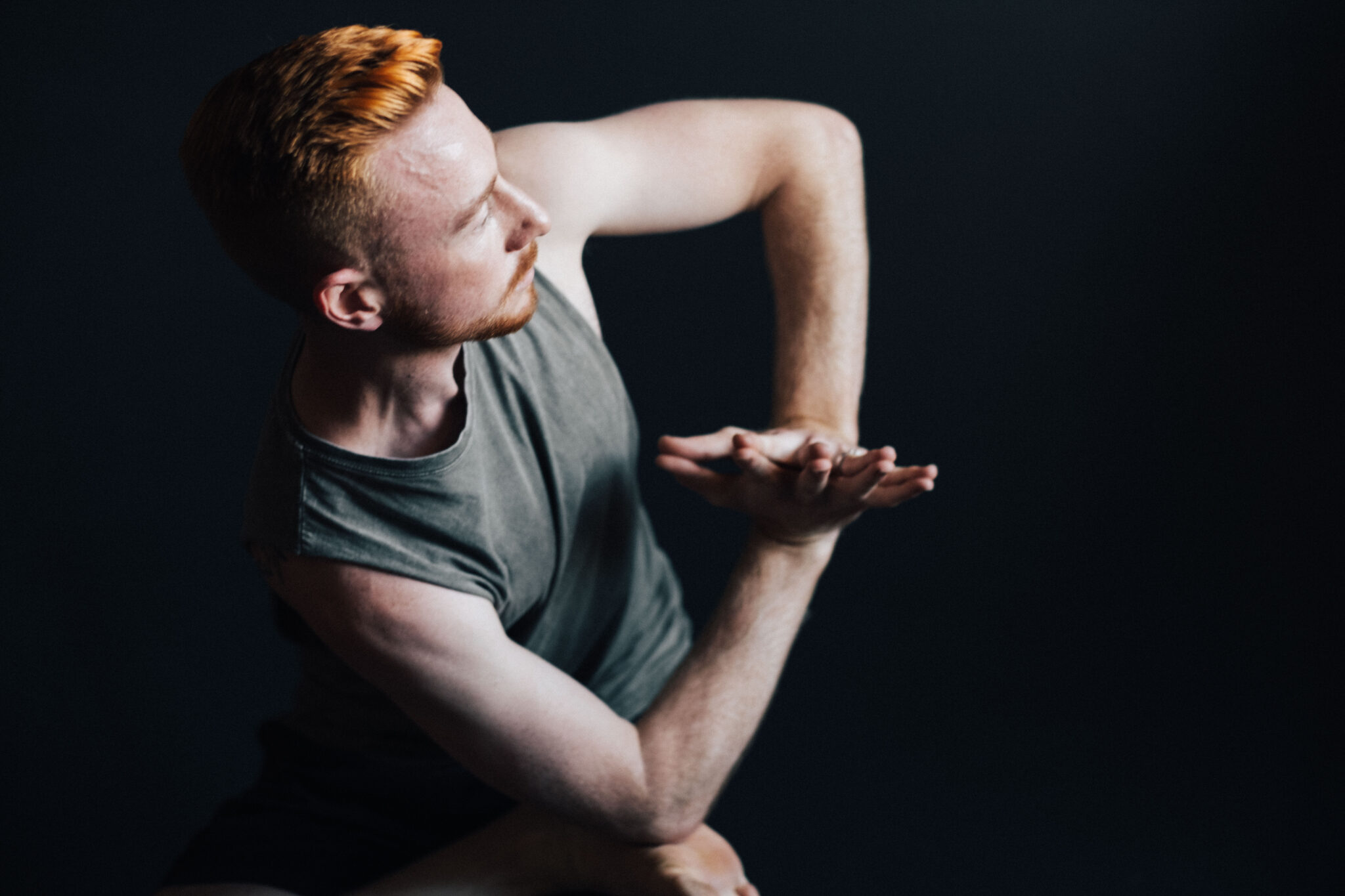 Ben Gardner Crescent Twist Yoga Pose